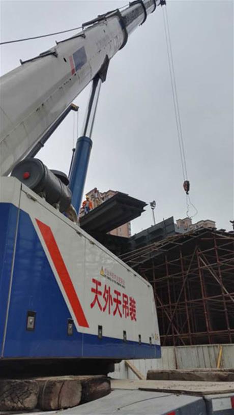 古城路高架施工现场