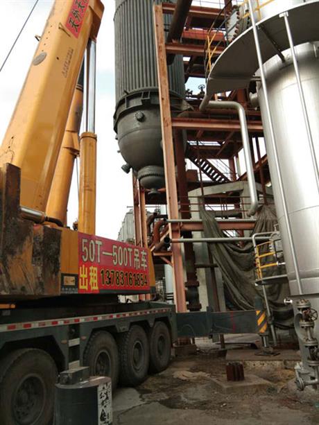 吊装化肥厂187吨设备施工